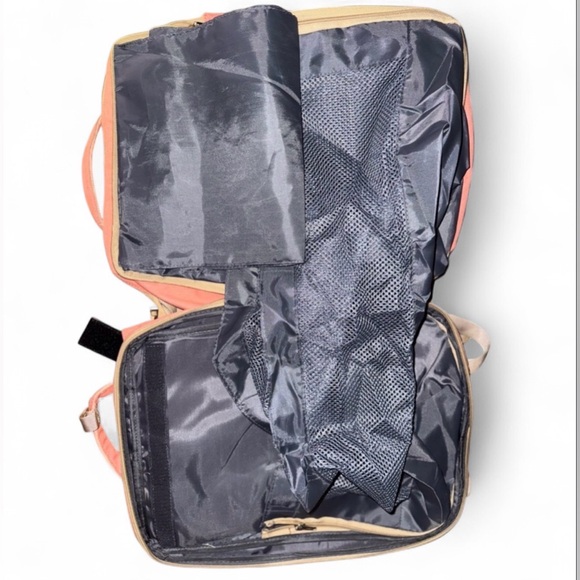 Pink Diaper Bag Backpack USB Charging w/ Changing Pad Baby Travel Bag NWOT - Picture 11 of 13